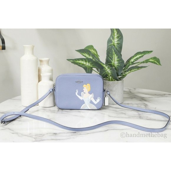 NWT Disney X Coach Princess Cinderella Leather Mini Camera Crossbody Hand Bag - Picture 2 of 8